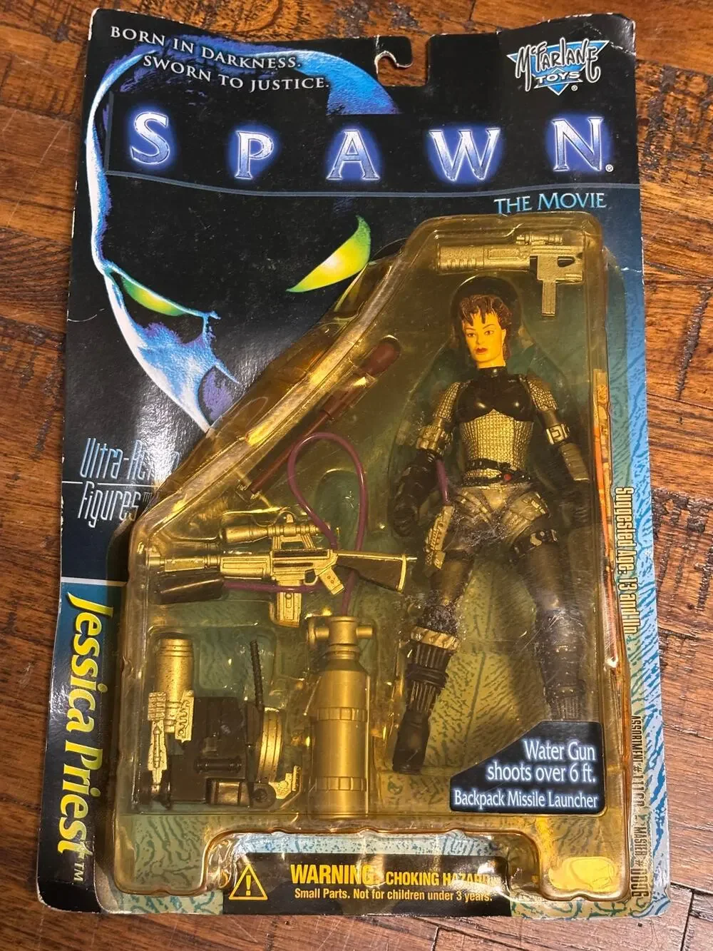 Mcfarlane Toys Spawn 1997 Jessica Priest Figure Water Gun Missile Launcher